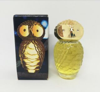 Vintage Avon Baby Owl Bottle Contains 28ml Serenity Cologne Box 1970 