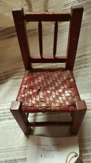 Antique Salesman Sample Handmade Chair