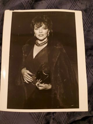Joan Collins Vintage Press Photo 8x10 1980’s 433
