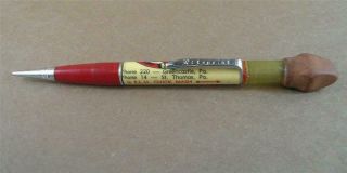 Vintage E.  L.  M Feed Stores Advertising Mechanical Pencil Ritepoint Greencastle Pa 3