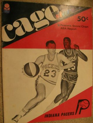 1967 - 68 Indiana Pacer Program 1st Season