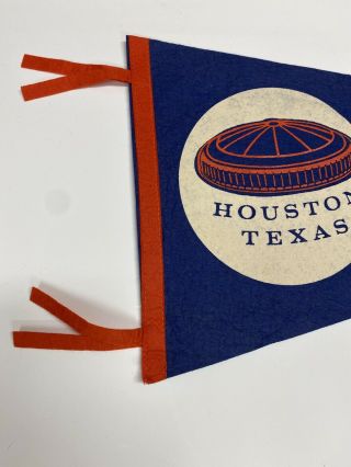 1960’s Vintage Houston Astros Baseball Pennant Texas Banner 11.  5x29.  5 Inch 2