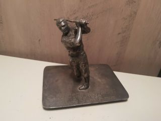 Vintage 1930 Wallace Brothers Silver Co.  Golf Trophy V608 A.  Electra Invitation