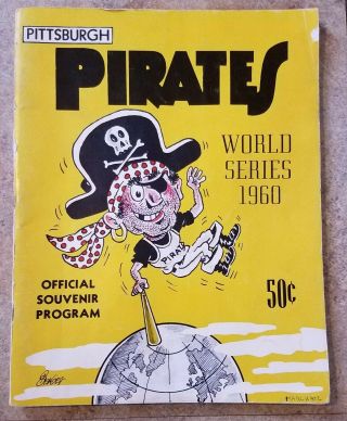 1960 World Series Program,  Pittsburgh Pirates Vs York Yankees,  Game 1
