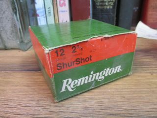 Remington Shur Shot Shotgun Shell Box Loads Empty 12 Ga 2 3/4 " Vintage Shot Gun