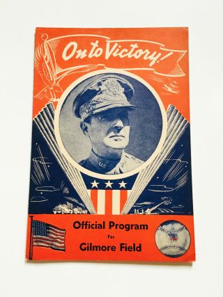 Rare 1945 On To Victory St Louis Vs Pittsburgh Wartime Baseball Program 3
