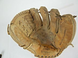 Vintage Wilson " The A2000 " Pro Model Baseball Glove Made In Usa Rht