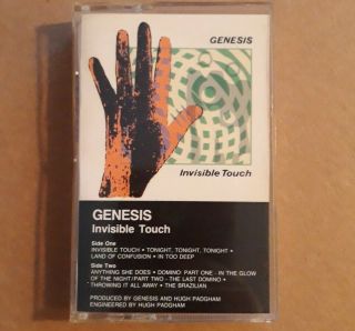 Vintage Tape Cassette By Genesis Invisible Touch 1986 Phil Collins