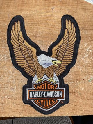 Vintage Harley Davidson Patch Eagle Old Stock Motorcycles Wing