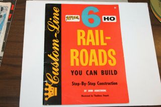 Vintage 1958 Atlas Custom Line Ho Railroads Layout Book