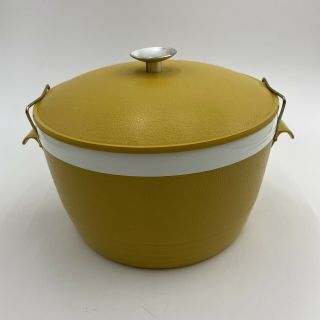 Vintage Sun Frost Thermo - Ware Golden Yellow Ice Bucket Unbreakable