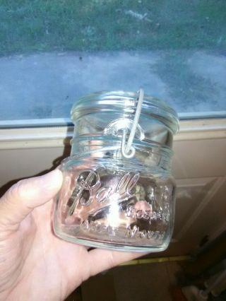 Vintage Ball Eclipse Wide Mouth Pint Canning Jar With Glass Lid
