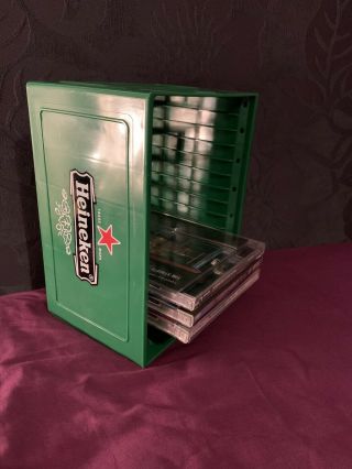 Vintage Heineken CD Rack Beer Crate Style Green - Home Bar Man Cave 2