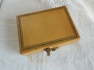 5 1/2 X 7 1/2 Vintage Jewelry Box - Velvet Lined