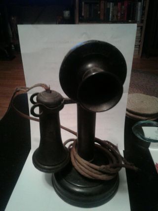 Antique Kellogg S&s Candlestick Telephone1901–1908 Chicago,  Usa Pat 