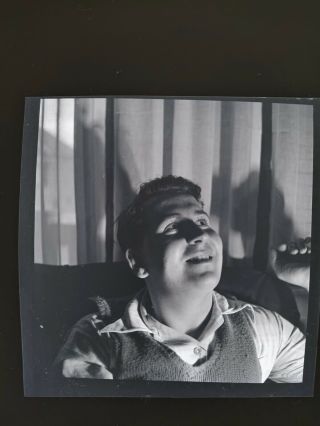 Vintage Photo Negative,  1940s Man In Artistic Style Portrait.  Gay Interest.  Ct5