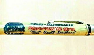Missouri Pacific Lines Railroad Cracked Ice Mechanical Pencil Spectacula