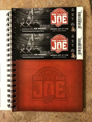 2016 - 2017 Joe Louis Arena Detroit Red Wings Final Farewell Season Ticket Booklet 3