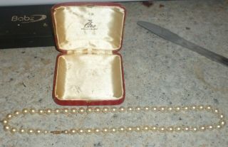 Vintage Boxed Ciro Pearl Necklace With 9ct Gold Clasp - Not Scrap