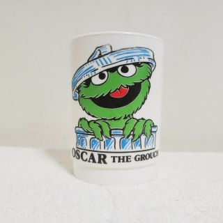Vintage Sesame Street Muppets Oscar The Grouch Cup Mug - Whirley Industries