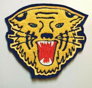 Vintage High School/college Letterman Jacket Large Gold Wildcat Mascot Patch
