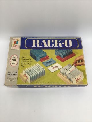 Vintage Rack - O Game 1966 By Milton Bradley 4765 Card Game