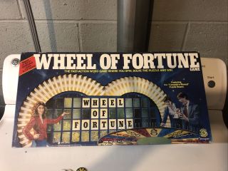 Vintage 80s Wheel Of Fortune Board Game Merv Griffin
