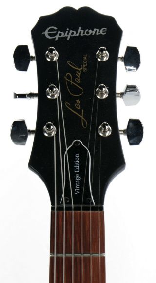 Epiphone Les Paul Special VE,  Vintage Edition Electric Guitar - Neck Cracks 3
