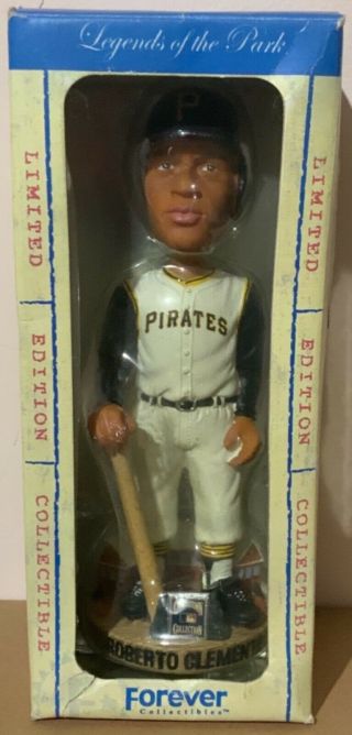 2003 Forever Collectables Legends Roberto Clemente Bobblehead 10” Misp Pirates