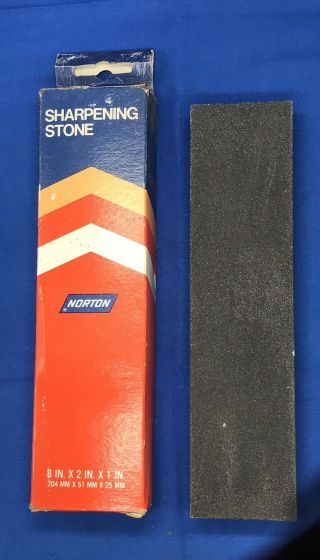 Vintage Norton Crystolon Combination Oil Stone Jb 8 Sharpening Stone