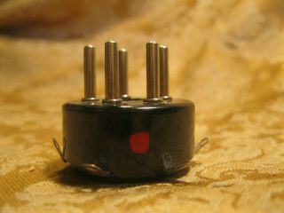 Vintage Tube Socket Test Adapter For 6 Pin Socket Saver Bakelite