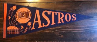 Vintage Houston Astros Full - Sized Pennant - 1960s