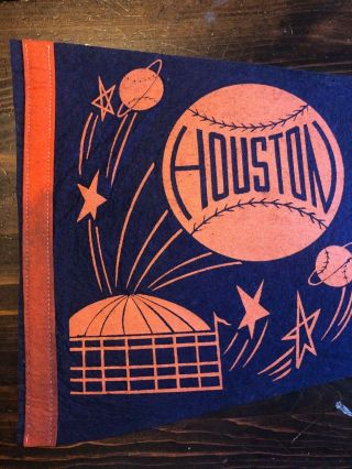 Vintage Houston Astros full - sized pennant - 1960s 3
