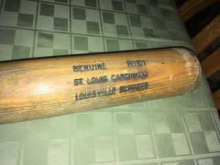 St.  Louis Cardinals Louisville Slugger 125 R161 Game Cracked 34 " Bat