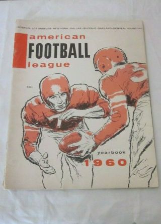 1960 American Football League Afl Yearbook