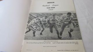 1960 American Football League AFL Yearbook 2