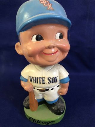 Vintage 1962 Chicago White Sox Bobblehead W/green Base