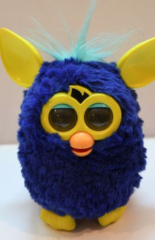 Vintage 1999 Blue Yellow Interactive Furby 1998