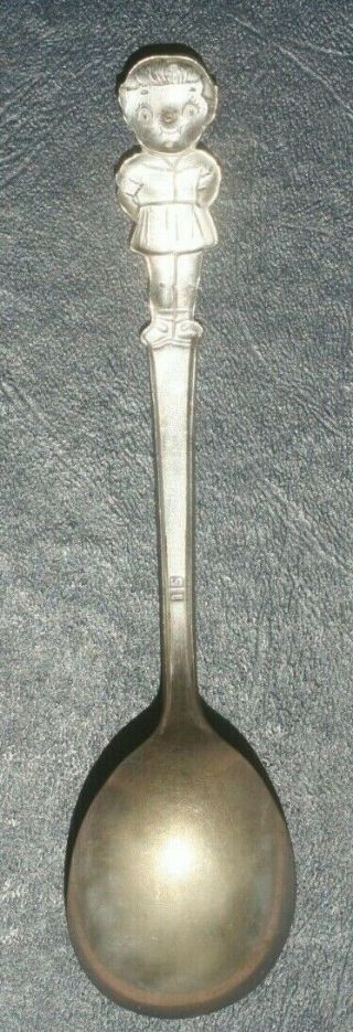 Vintage Silverplate Campbell Soup Kids Spoon For A Girl,  Advertising