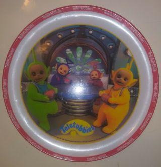 Vintage Teletubbies Plate 8 Inch 1998 Zak Plastic Kids Child Dish