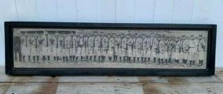 Rustic Style Direct Print To Wood 1909 Det.  Tigers Team Panoramic Ty Cobb