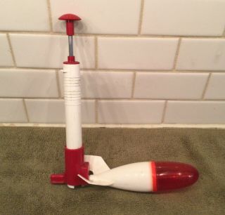 Vintage Park Plastics Toy Water/air Rocket With Pump Launcher