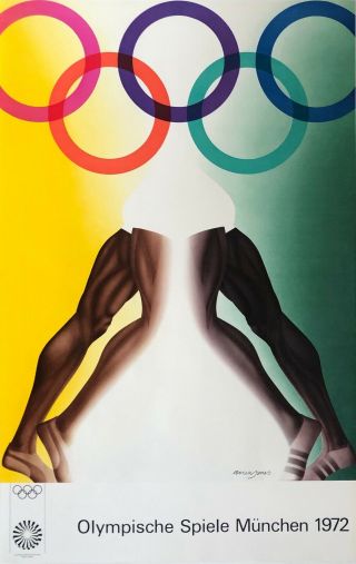 Olympic Games,  Munich 1972,  Alan Jones,  Vintage Poster