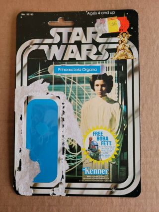 Vintage Star Wars Princess Leia 20 - Back Cardback