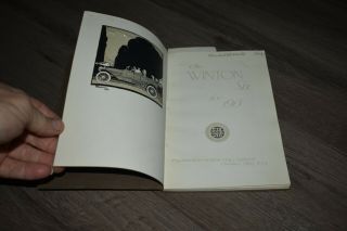 1913 Winton Six factory sales book w/ Houk single wheel nut book mark 2