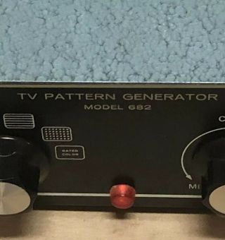 Vintage Conar Tv Pattern Generator Model 682 Nri Wash Dc Blue Powers On