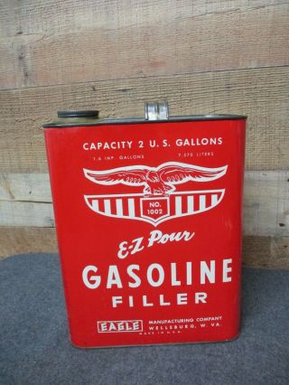 Vintage Eagle 2 Gallon Metal Gas Can