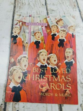 Readers Digest Songbook Best Loved Christmas Carols Words & Music Vintage