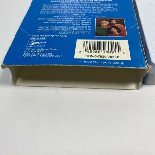 Vintage 1992 Barneys Magical Musical Adventure VHS Sing Along Home Video 3