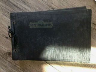 Vintage Photo Album With Over 80 Black And White Photos